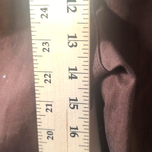 Iman Global Chic Perfect Fit 360  Chocolate Brown Jeans Size 16 New with tags - Picture 11 of 16